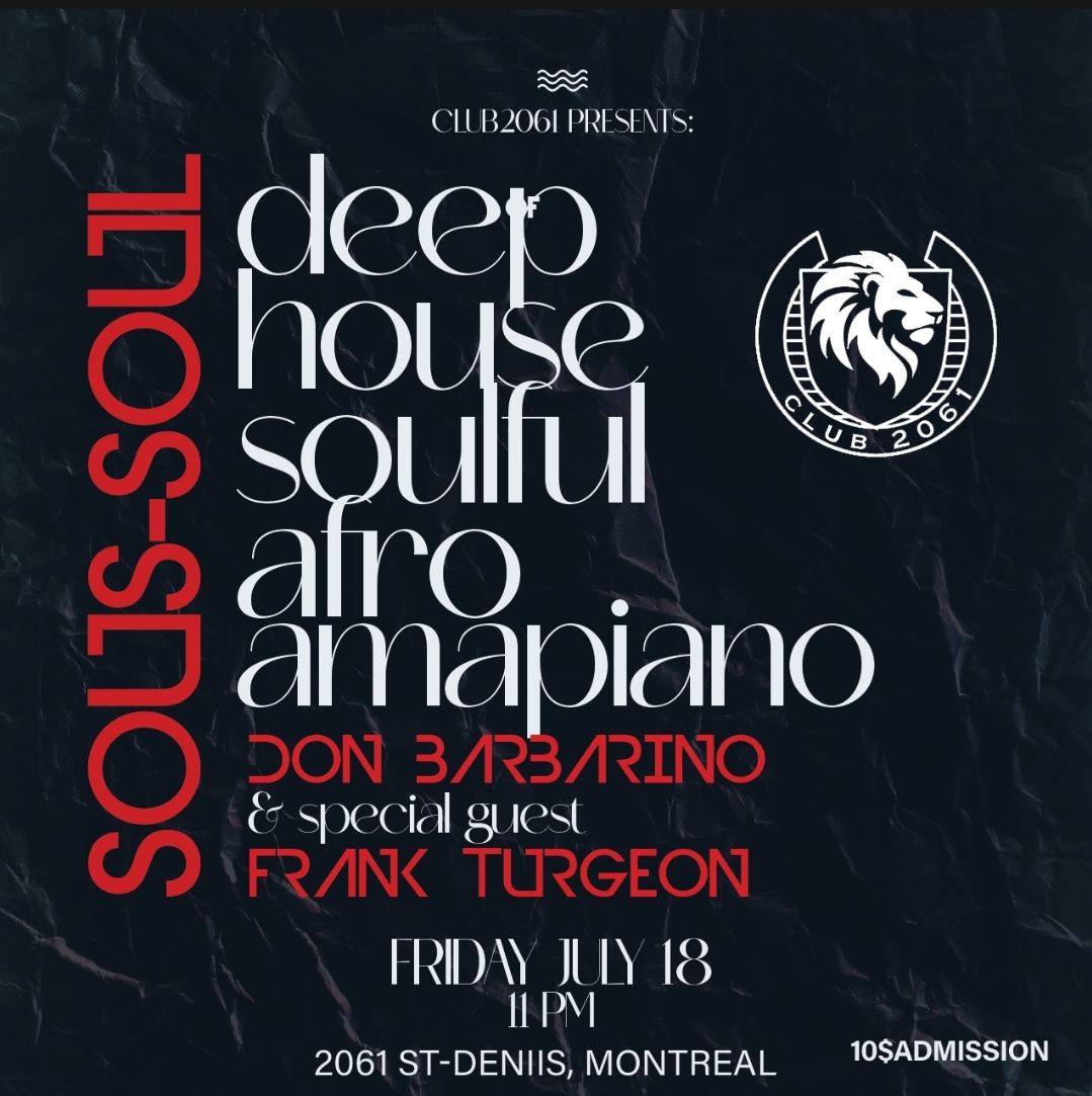 Sous soul house edition Don Barbarino and Frank Turgeon