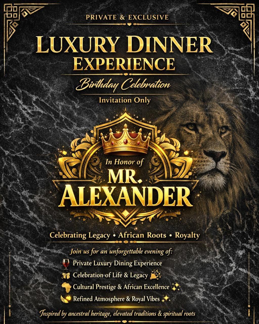 LUXURY DINNER EXPERIENCE | BIRTHDAY CELEBRATION