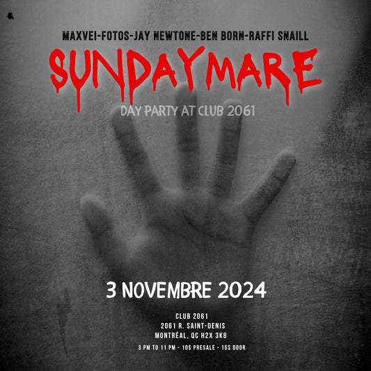 SUNDAYMARE | Club 2061 | 3 Novembre 2024