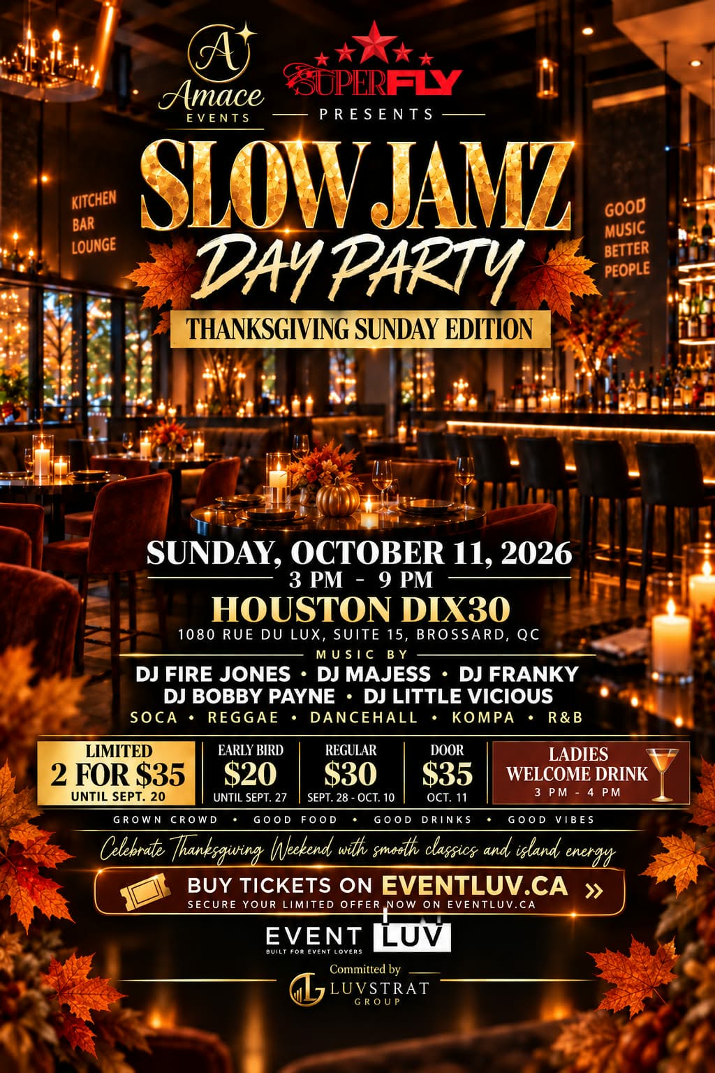 Slow Jamz Day Party — Thanksgiving Sunday Edition 🍂