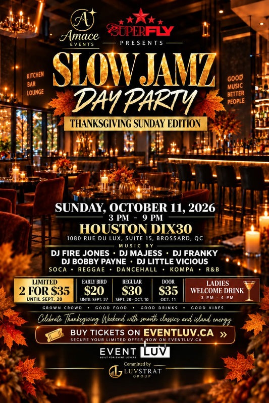 Slow Jamz Day Party — Thanksgiving Sunday Edition 🍂