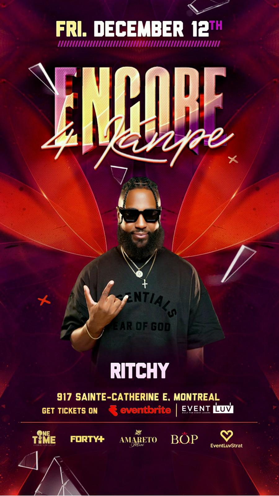 ENCORE 4 KANPE — After Party Joé Dwèt Filé Montreal Dec 12