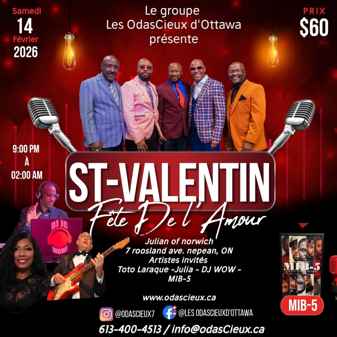 LES  ODASCIEUX D'OTTAWA | SAINT-VALENTIN - FÊTE DE L'AMOUR
