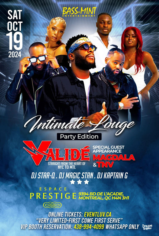 VALIDÉ | INTIMATE LOUNGE